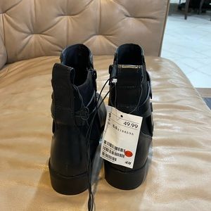 Brand new black booties